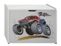 Skrzynia na zabawki dziecięca MONSTER TRUCK 20 - N19 | 80x50x60 cm
