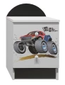 Szafka nocna dziecięca N18 MONSTER TRUCK 20 – Almer Meble