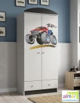 Szafa dziecięca Monster Truck 20 N25 – 80x53x190 cm – z nadrukiem UV
