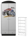 Szafa dziecięca Monster Truck 20 N25 – 80x53x190 cm – z nadrukiem UV
