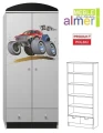 Szafa dziecięca Monster Truck 20 N25 – 80x53x190 cm – z nadrukiem UV