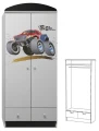 Szafa Dziecięca Monster Truck 20 N9 – 80x190 cm – Wytrzymałe Meble dla Dzieci