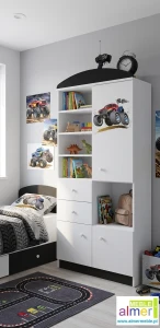 Regał dziecięcy Monster Truck 20 N5 – 80x190 cm – Meble dla chłopca