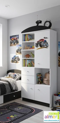 Regał dziecięcy Monster Truck 20 N5 – 80x190 cm – Meble dla chłopca