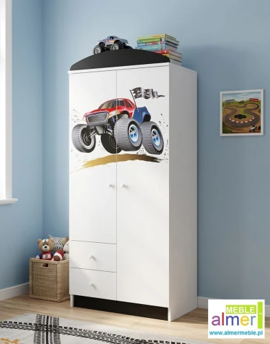Szafa dziecięca Monster Truck 20 (N8) 80x53 – pojemna szafa dla chłopca