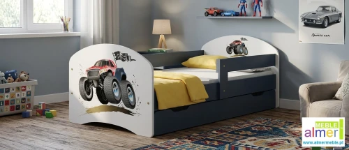 Łóżko dziecięce MONSTER TRUCK 20 z szufladą 200x90 cm | N20S