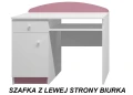 Biurko dziecięce SOWY 17 NB10 100x50 cm – z szufladą i możliwością personalizacji