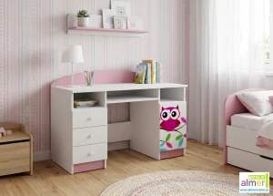 Biurko dziecięce SOWY 17 NB7 120x50 cm – z opcją cichego domyku