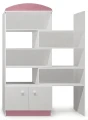 Regał dziecięcy N37 Sowy 17   80x40 cm z regulacją – biały – personalizowane listwy