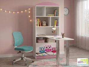 Regał z biurkiem dla dziecka SOWY 17 N36 – 80x40 cm – Meble dla ucznia