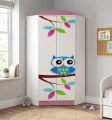 Szafa narożna dziecięca SOWY 17-N28 95x95 cm - nowoczesna szafa do pokoju dziecka