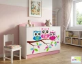 Komoda dziecięca SOWY 17 N12 120x47 cm – Pojemna komoda do pokoju dziecka z możliwością konfiguracji