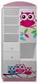 Regał dziecięcy SOWY 17 N5 80x40x190 cm – biały regał z personalizacją 