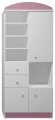 Regał dziecięcy SOWY 17 N5 80x40x190 cm – biały regał z personalizacją 