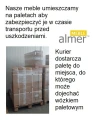 Ławostół L24 podnoszony rozkładany z szufladą | Dąb Craft Złoty + Czarny Mat | Almer Meble