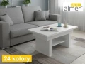 Ławostół L62 Biały Rozkładany do 200/210cm Nowoczesna Ława Stół 