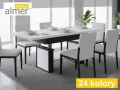 Ławostół L62 Biały Czarny Rozkładany do 200/210cm Duża Ława Stół 