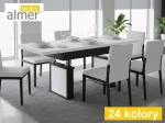 Ławostół L62 Biały Czarny Rozkładany do 200/210cm Duża Ława Stół 