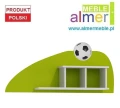 Półka wisząca dla dziecka FOOTBALL N16 – 120x55 cm – Nowoczesna półka piłkarska