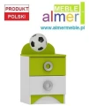 Szafka nocna dla dziecka FOOTBALL N18 – 40x40 cm – Stolik nocny dla fana piłki nożnej
