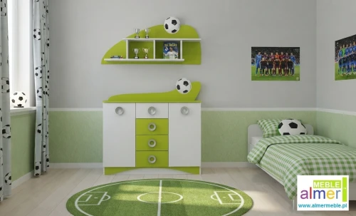 Półka wisząca dla dziecka FOOTBALL N15 - 120x22 cm - Meble dziecięce
