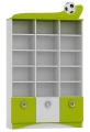 Regał dla dziecka FOOTBALL N11 – 120x40x202 cm – Nowoczesny regał na zabawki i książki