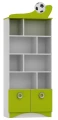 Regał dla dziecka FOOTBALL N6 – 80x40x202 cm – Nowoczesny regał młodzieżowy z motywem sportowym