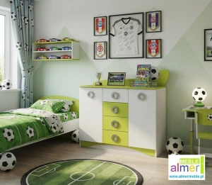 Komoda dziecięca FOOTBALL N12 – 120x107 cm – Meble dla dzieci