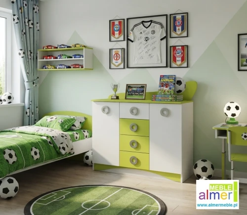 Komoda dziecięca FOOTBALL N12 – 120x107 cm – Meble dla dzieci