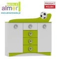 Komoda dziecięca FOOTBALL N12 – 120x107 cm – Meble dla dzieci