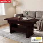 Ławostół rozkładany i podnoszony L29 z szufladą – Kasztan Wenge – 130-210 cm