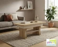 Ławostół L03 Podnoszony Rozkładany 120x80 - Dąb Artisan / Kaszmir - WYSYŁKA 24H