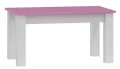 Stolik dla dziewczynki MAJA N17 110x60 cm – Biel + Róż