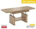 Duży Ławostół L02 Ława Rozkładana Podnoszona Stół z Półką Zaokrąglone Rogi