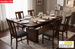 Ławostół L15 Orzech Ciemny 120(+2x40)x70 cm – Ława Rozkładana i Podnoszona 2w1 Stół
