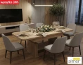 Nowoczesny Ławostół L15 Dąb Artisan 120-200 cm | Ława i Stół 2w1 z Półką