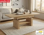 Nowoczesny Ławostół L15 Dąb Artisan 120-200 cm | Ława i Stół 2w1 z Półką