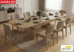 Ławostół rozkładany i podnoszony L15 – Dąb Artisan – Stół z półką do salonu 130-210x80 cm