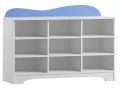 Komoda dziecięca CLOUDS N14 120x47x95 cm – Lazurowy Błękit i Biel