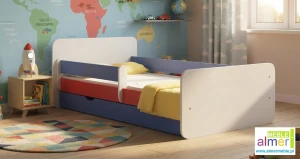Łóżko dziecięce młodzieżowe z szufladą 200x90 BRICKS N20S
