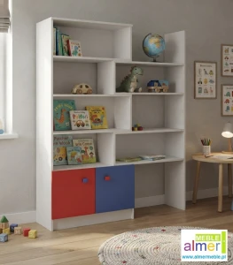 Regał dziecięcy BRICKS N37 – Regulowana szerokość 80-140 cm | Almer Meble
