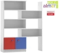 Regał dziecięcy BRICKS N37 – Regulowana szerokość 80-140 cm | Almer Meble