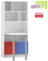 Regał z biurkiem BRICKS N36 80x40 – Meble dla dzieci i młodzieży – Almer Meble