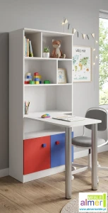 Regał z biurkiem BRICKS N36 80x40 – Meble dla dzieci i młodzieży – Almer Meble