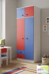 Szafa dziecięca BRICKS N8+N 80x227x53 cm – Wysoka szafa z nadstawką