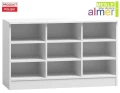 Komoda dziecięca BRICKS N14 120x47x82 cm Biała | Solidna Płyta 18mm