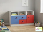 Komoda dziecięca BRICKS N13 120x47 cm | Kolekcja Klocki – Almer Meble  