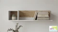 Półka wisząca ścienna ARTISAN Y8 - 110x30 cm - Dąb Artisan / Biały