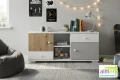 Komoda ARTISAN Y32 120x40 Loft | Dąb Artisan / Biały | Cichy Domyk