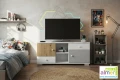 Komoda ARTISAN Y32 120x40 Loft | Dąb Artisan / Biały | Cichy Domyk